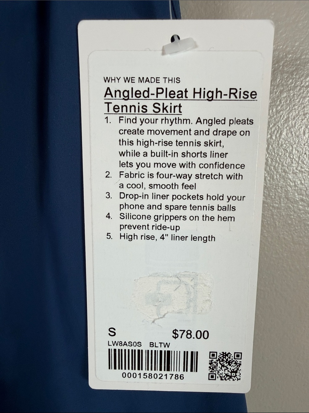 lululemon athletica Blue Athletic Skirt with Tag - Picture 2 of 7